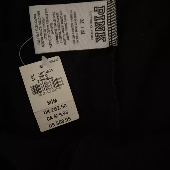 PINK lightweight sweatpants jogger NWT SZ M - Picture 3 of 3